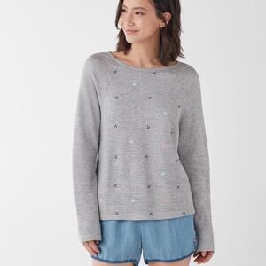 Splendid x Gray Malin Parasol Sweatshirt Size Large NWT $148 Pullover Umbrellas